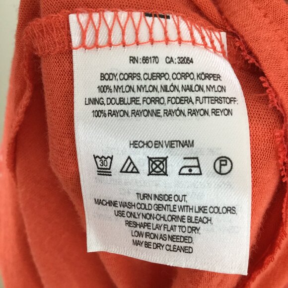 Anthropologie Postmark Sleeveless Orange Dress s - Picture 8 of 10